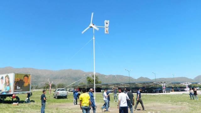 El aerogenerador fue instalado en el campus de la ULP