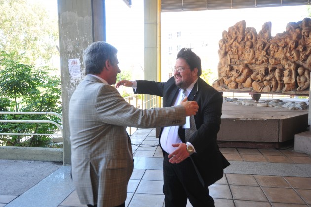 El rector de la UNSL, Félix Nieto Quintas, agradeció la presencia del gobernador 