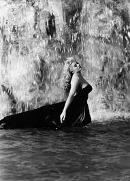 Anita Ekberg bañándose en las aguas de la Fontana Di Trevi.