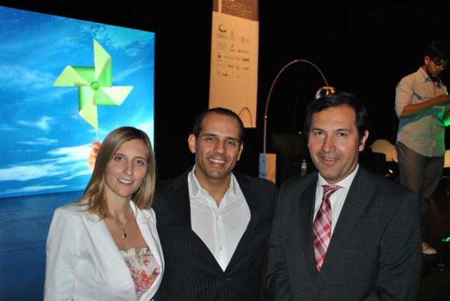 Juan Verde junto a la ministra Hissa y el Secretario de Ambiente de Mendoza, Marcos Zandomeni,
