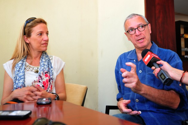 Assathiany Gouram y Marcela Lauko, visitaron el Hospital del Potrero de los Funes 