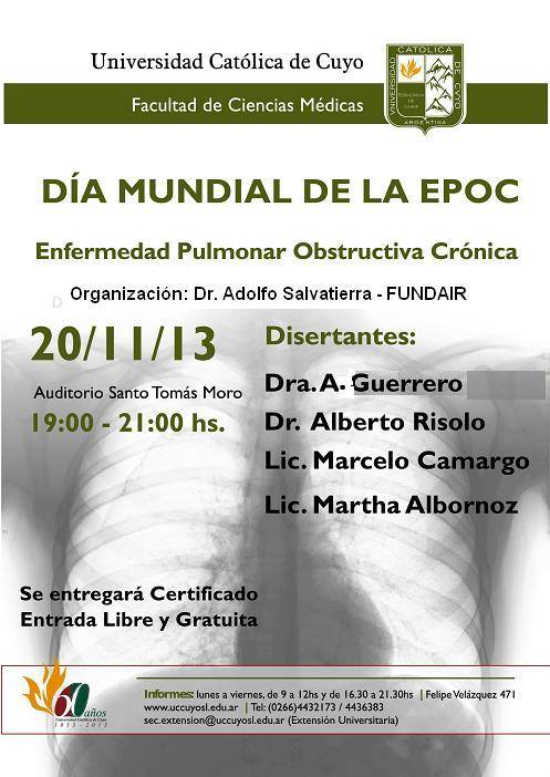 Día Mundial de la Enfermedad Pulmonar Obstructiva Crónica