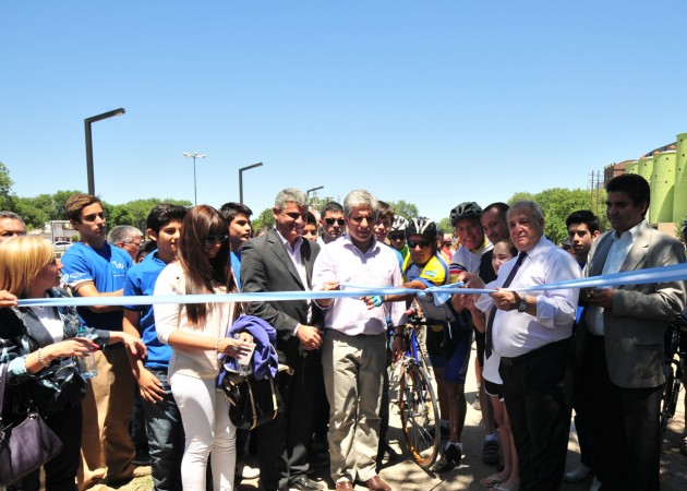 Hoy quedó inaugurado el primer tramo de ciclovía en Villa Mercedes