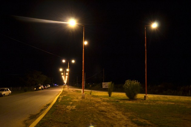 Concarán cuenta con un nuevo sistema de luminaria. 