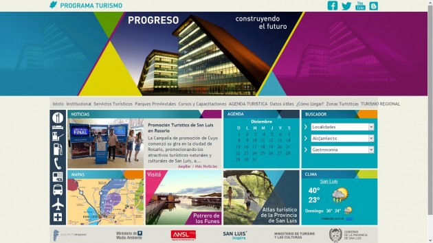 La nueva página de Turismo ya está en la web.