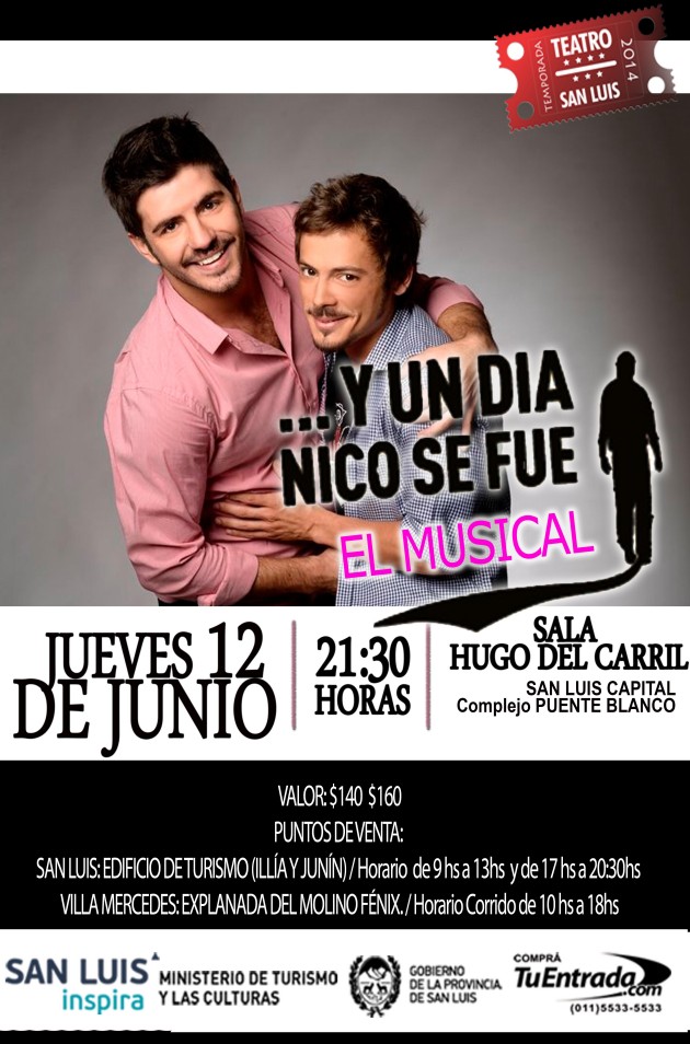 La comedia musical se presentará el jueves 12 de junio a las 21:30, en la sala Hugo del Carril