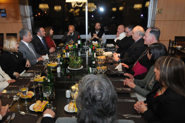 El gobernador de la Provincia, Claudio Poggi compartió una cena con autoridades de CONSUDEC y CODECSAL.