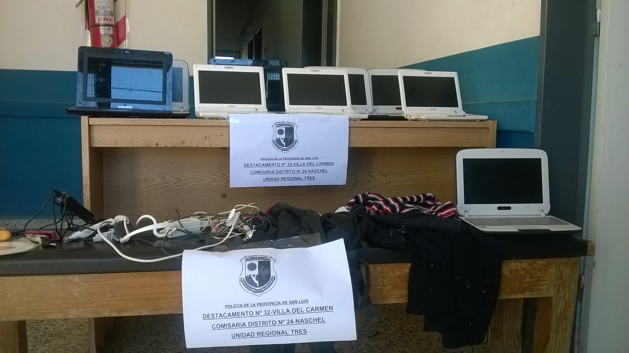 La Policía recuperó trece netbooks que habían sido robadas