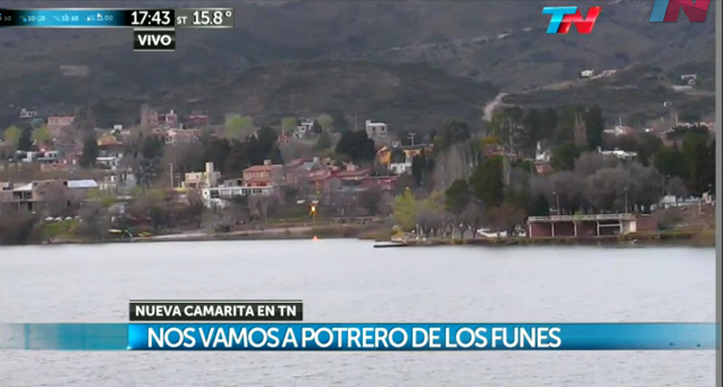 Una cámara de TN mostrará en vivo Potrero de Los Funes