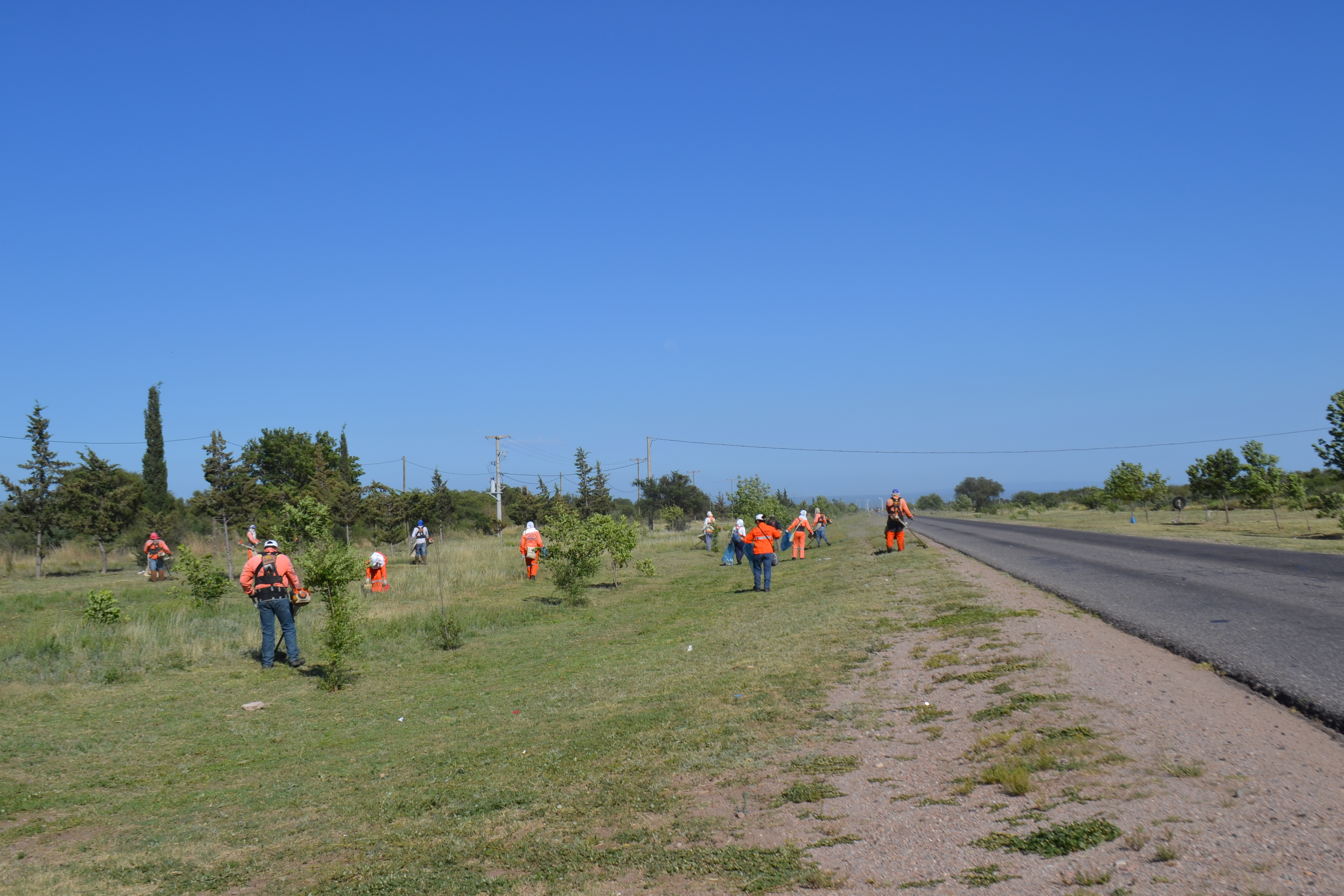 Intensifican los trabajos de desmalezado por las lluvias