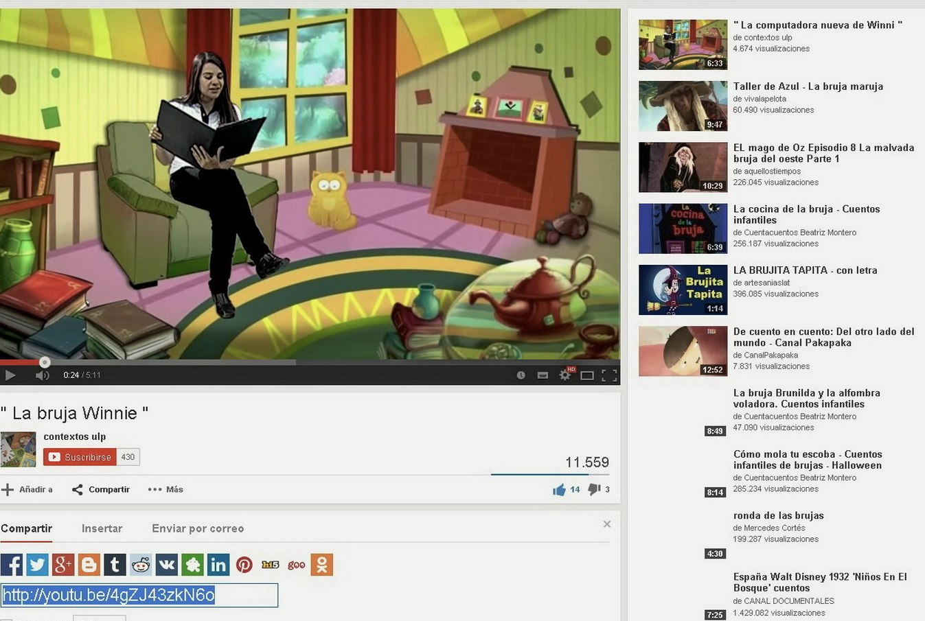 Los cuentos de Contextos llegan al mundo entero a través de YouTube