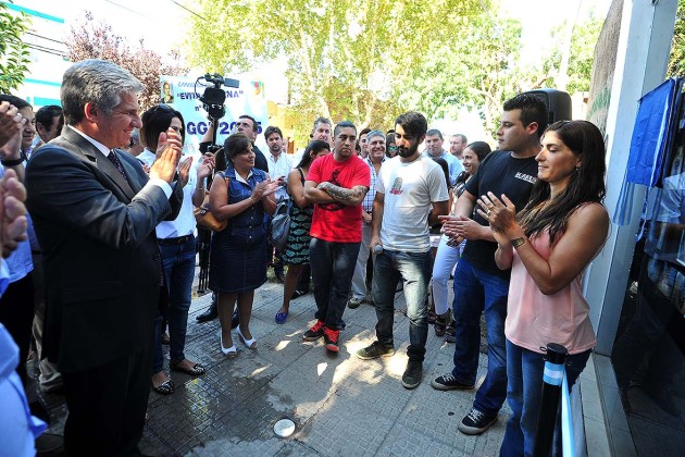 Poggi  inauguró este jueves un local de tatuajes en la ciudad de Villa Mercedes