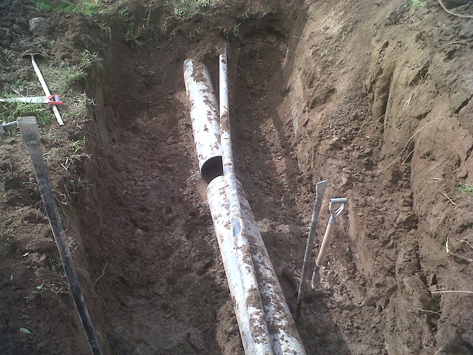 Se reparó un tramo del acueducto Río Grande