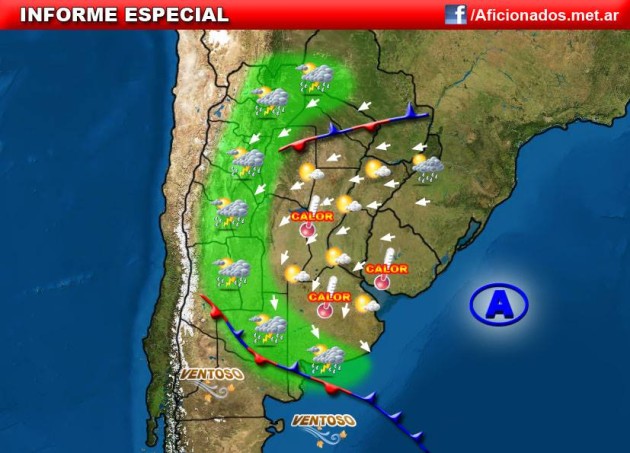 Situación meteorológica en el país 