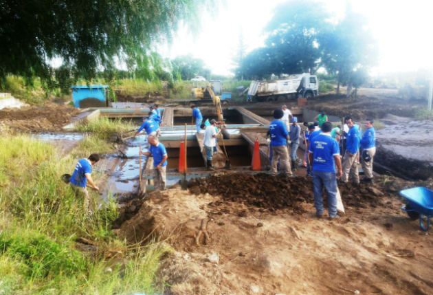 En la planta potabilizadora se realizaron distintas labores de limpieza