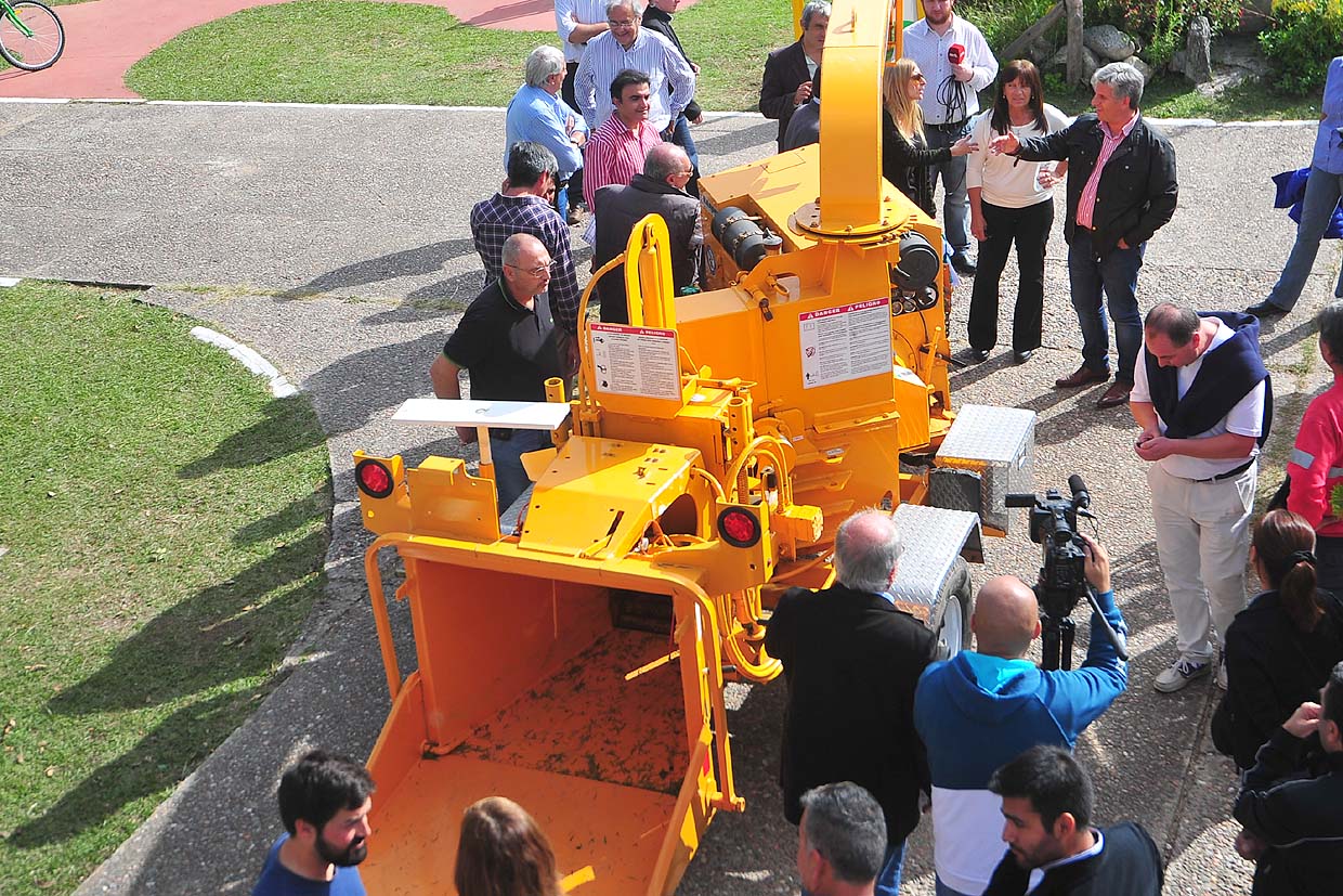 Merlo cuenta con una chipeadora de residuos