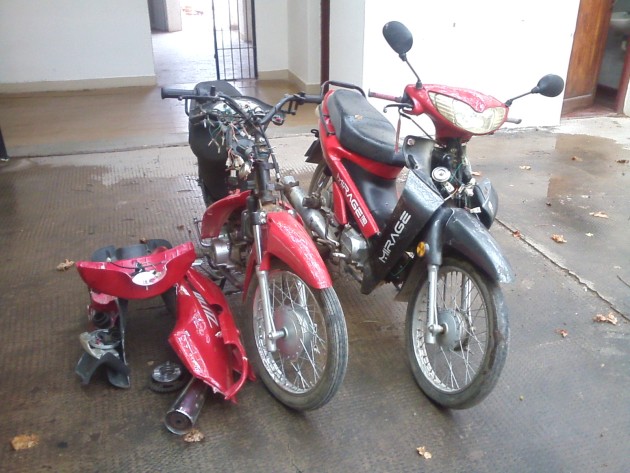 Las motos fueron secuestradas y trasladadas a la comisaría de la localidad.