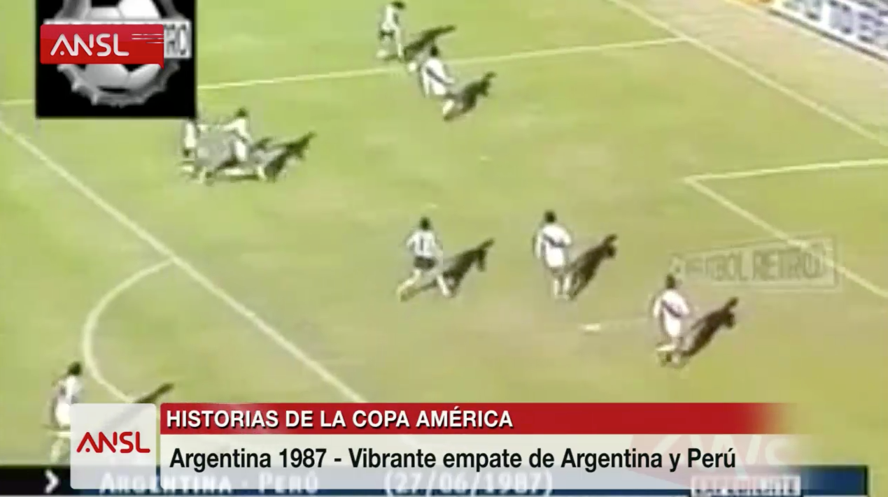 1987: Vibrante empate de Argentina y Perú