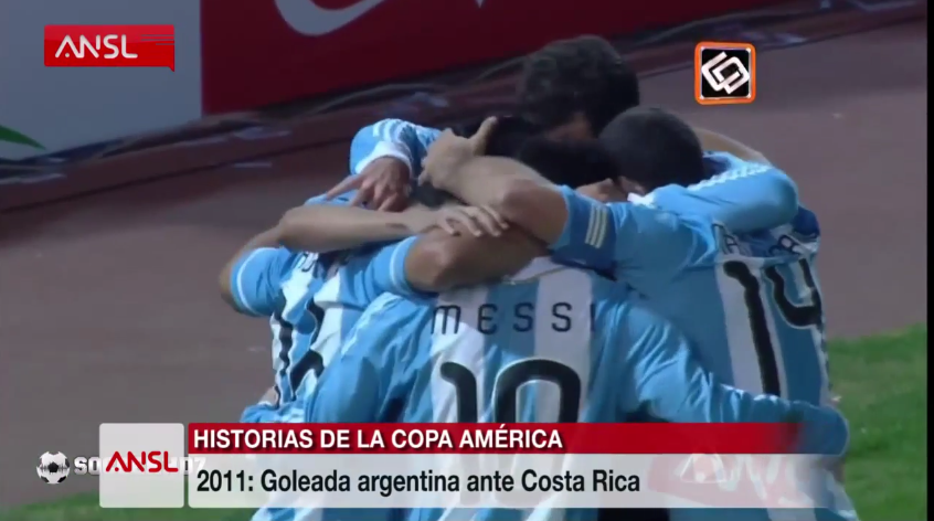 2011: Goleada argentina ante Costa Rica