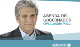 Agenda del gobernador de la Provincia, CPN Claudio Poggi