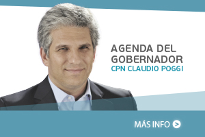 Agenda del gobernador de la Provincia, CPN Claudio Poggi