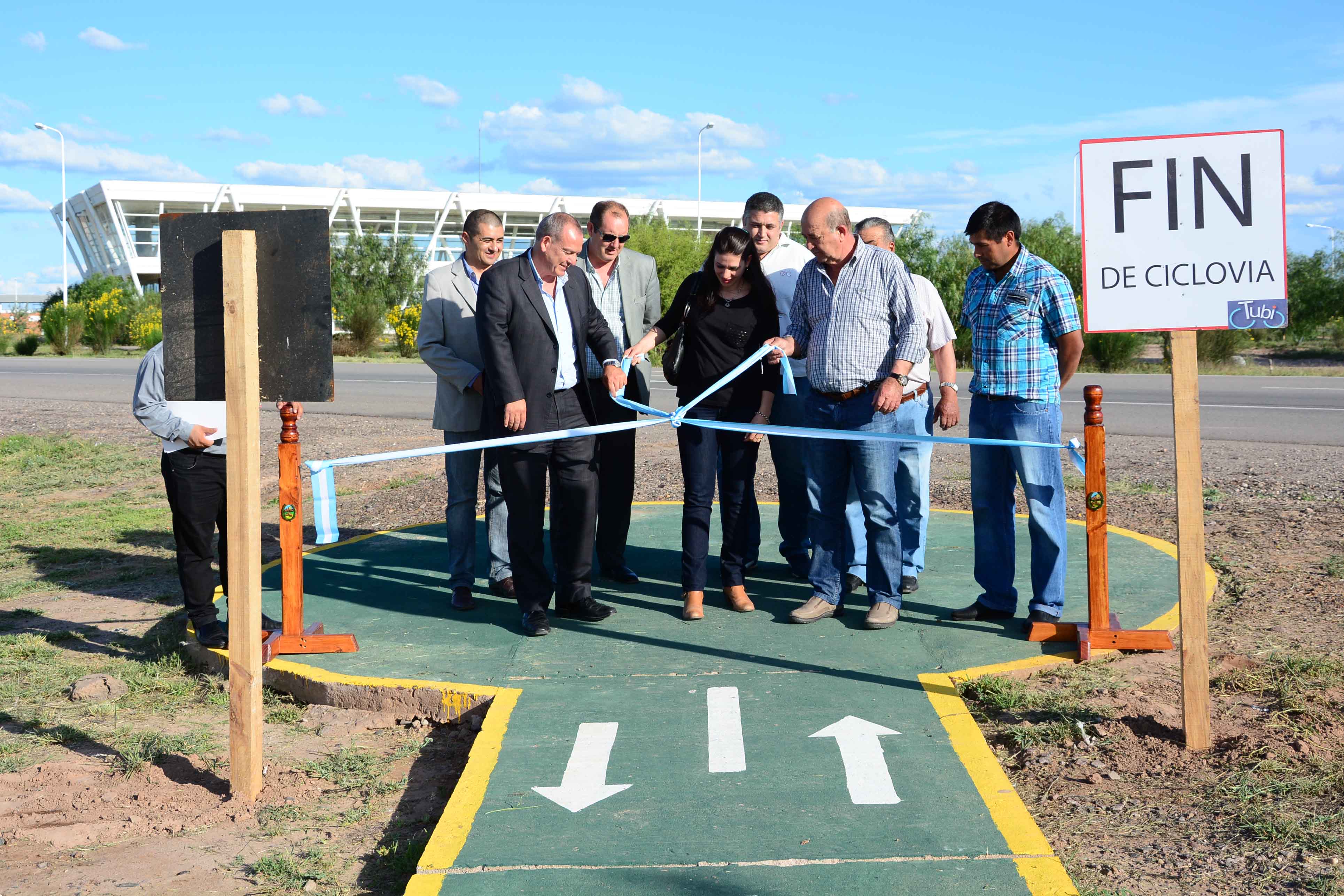 Inauguraron una ciclovía en Desaguadero