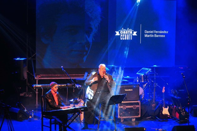 Una de las últimas presentaciones de Daniel Fernández fue el día en el que la música puntana homenajeó a Gustavo Cerati.