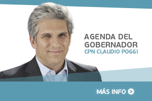 Agenda de actividades del gobernador de la Provincia, CPN Claudio Poggi