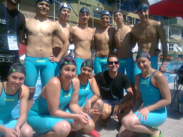 San Luis sumó una medalla de plata en la posta mixta 4x100 libres.