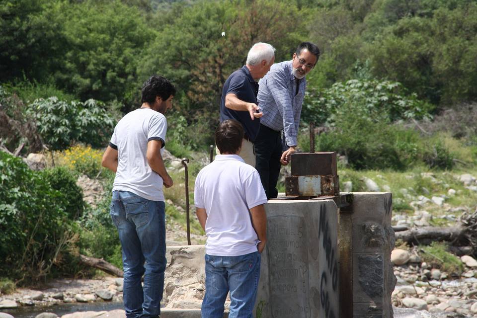 Visita e inspección a obras hídricas de Quines y Luján  