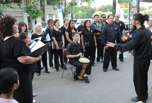 El Coro Polifónico se prepara en la Casa de la Música.