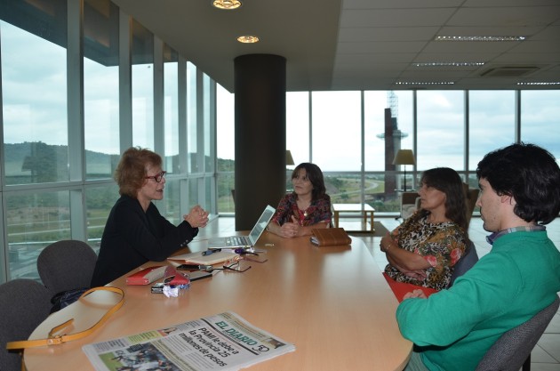 La ministra Alicia Bañuelos recibió a la senadora Guedi Ortiz.