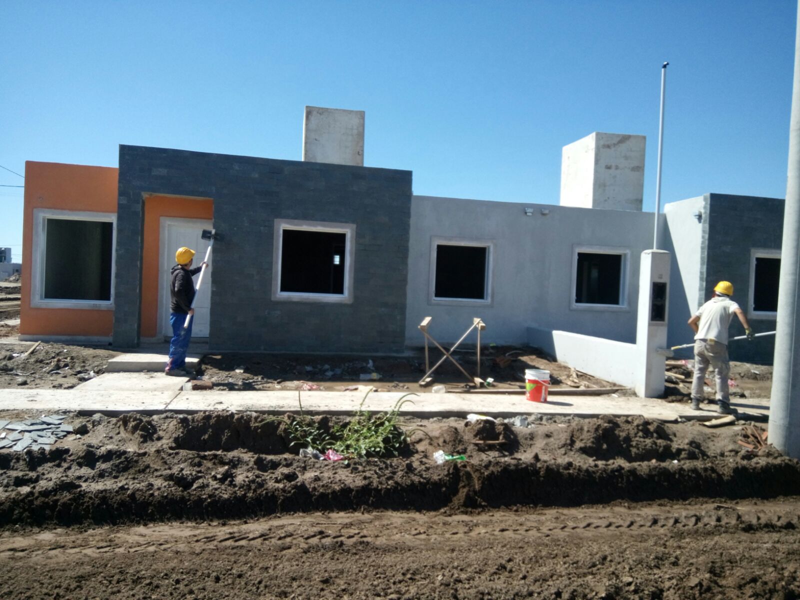 Más de un 70% de avance en la construcción de viviendas de Villa Mercedes