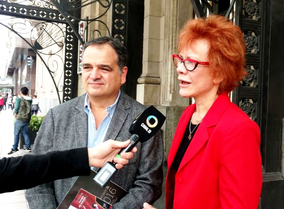 Salino y Bañuelos se reunieron con la coordinadora artística del Teatro Colón