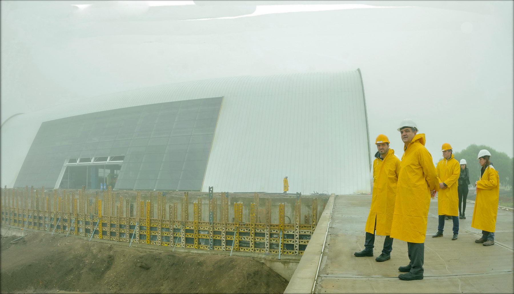 Autoridades de la ULP recorrieron la obra que ya cuenta con un 80% de avance