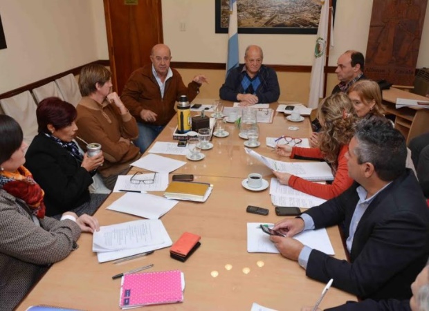 El encuentro, encabezado por el intendente Merlo, tuvo lugar este lunes en la Municipalidad de Villa Mercedes.