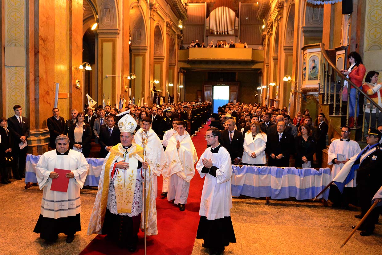 Los feligreses participaron del solemne Tedeum