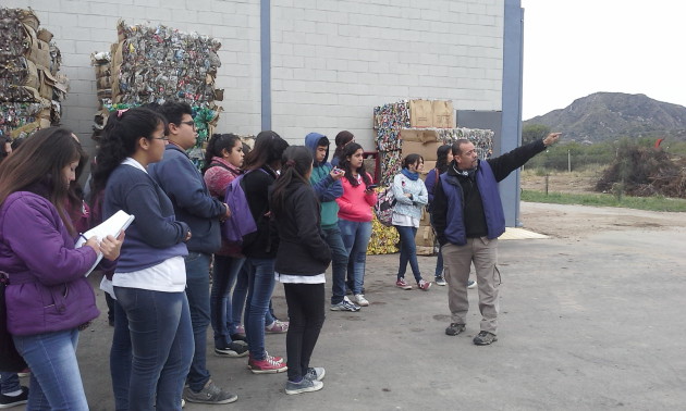 Los chicos se interiorizaron de todas las acciones que se desarrollan en la Planta de Reciclado y Tratamiento de Residuos.