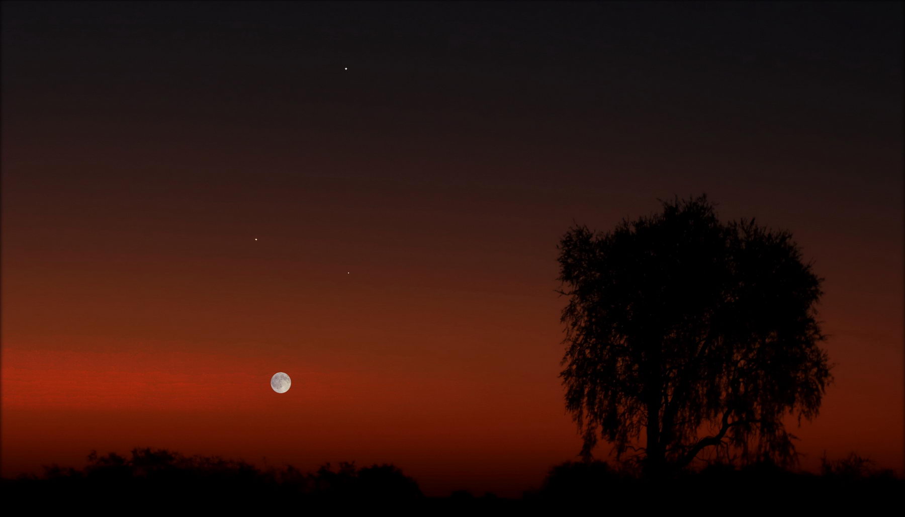 La Luna desfilará por los planetas