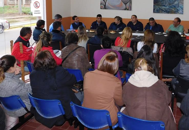 Coordinan acciones con instituciones del departamento Dupuy que intervienen en casos de violencia de género