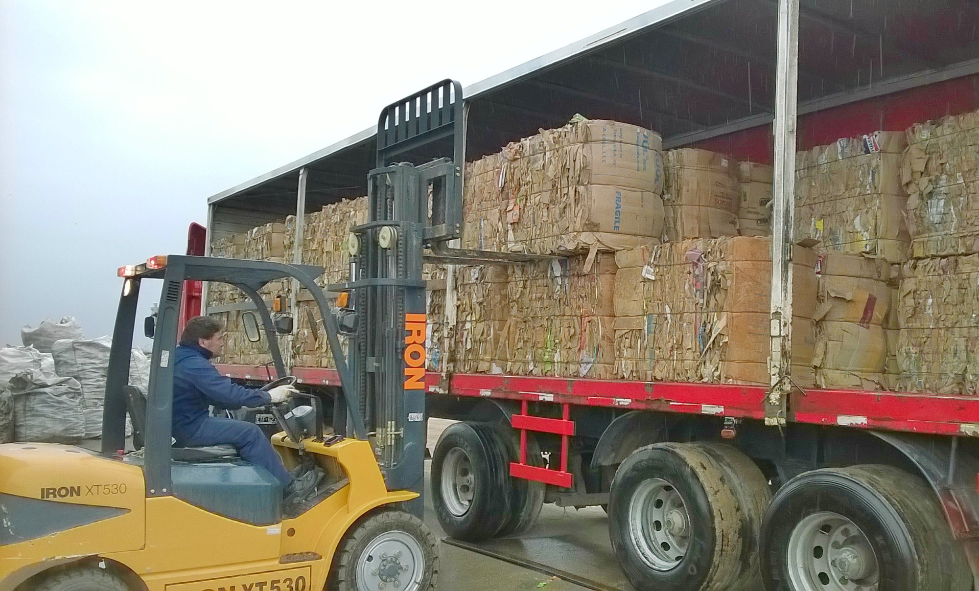 Peuma vendió más de 20 toneladas de cartón recuperado