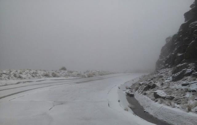 La nieve llegó a la Villa de Merlo