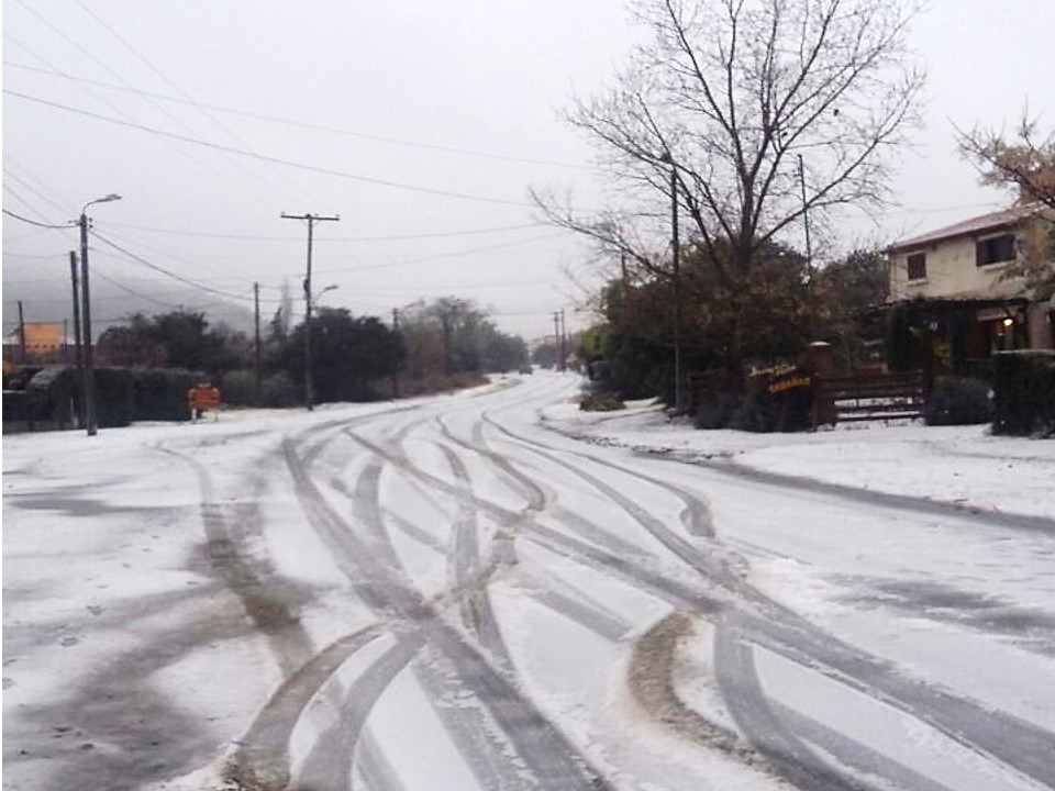 Lluvias y nieve en algunas localidades sanluiseñas