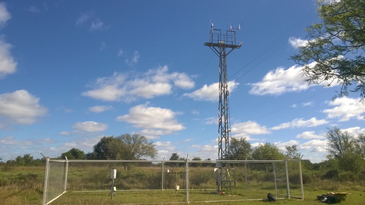 Trabajo de mantenimiento en la Red de Estaciones Meteorológicas