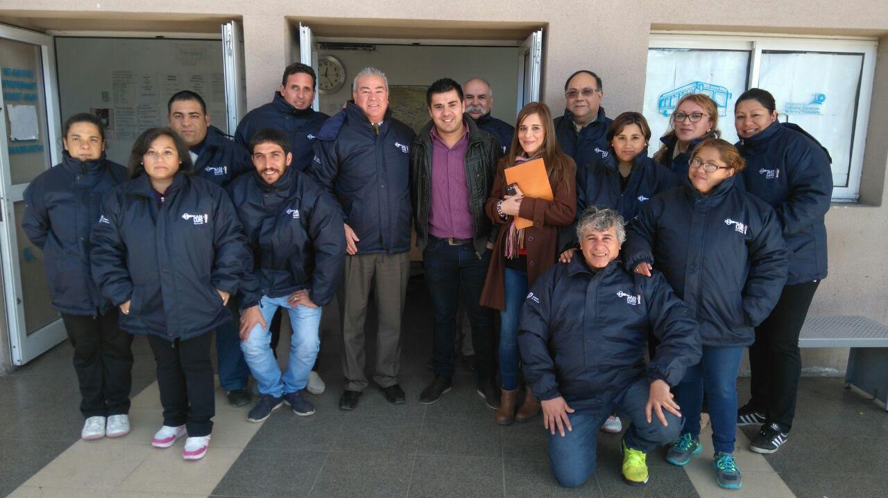 Los inspectores del transporte interurbano recibieron camperas