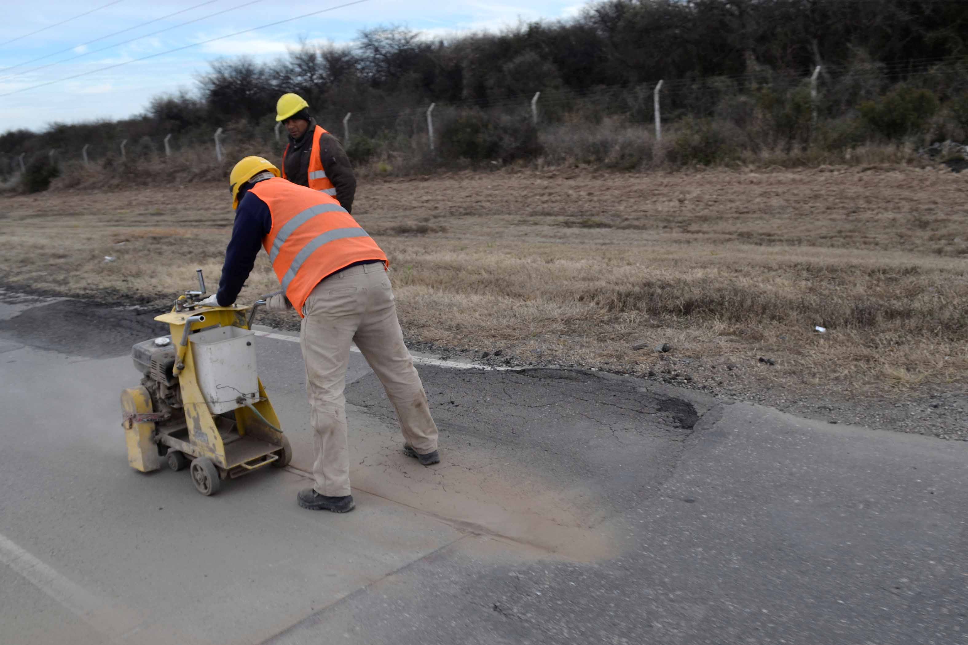 Obras en la Autopista de los Comechingones