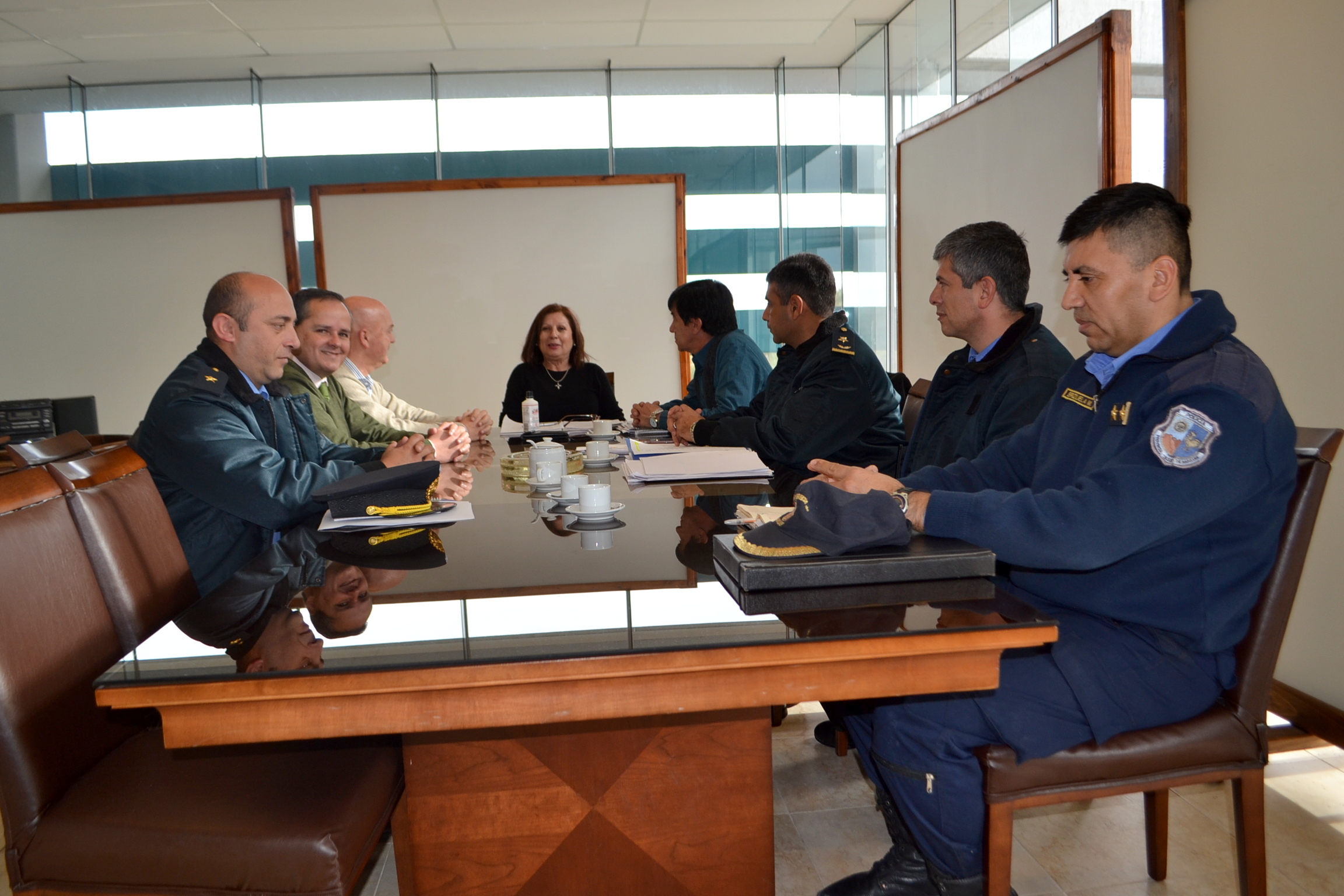 La ministra de Seguridad recibió al intendente de Juana Koslay