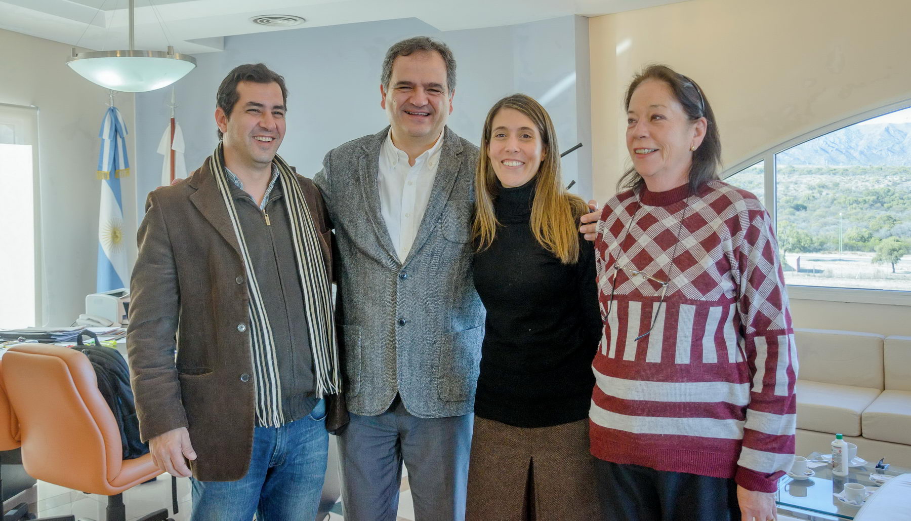 Salino recibió a la rectora de la Universidad Nacional de los Comechingones