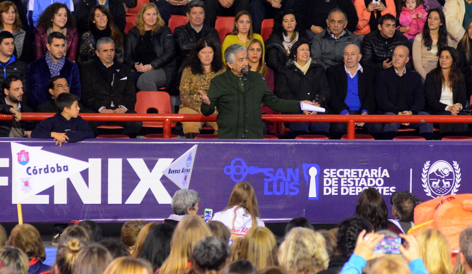 Rodríguez Saá presidió la inauguración del Argentino de Maxibásquet Femenino