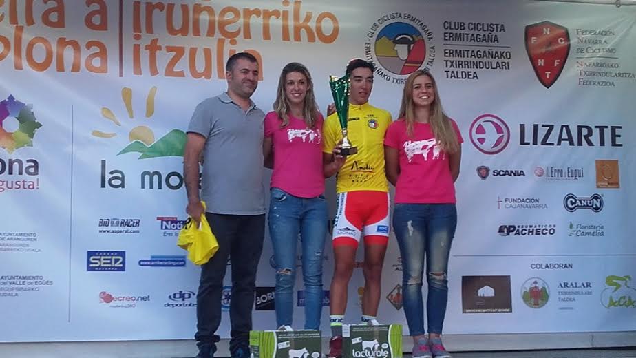 Nehuen Bazán consiguió el segundo puesto en la Vuelta Pamplona de España